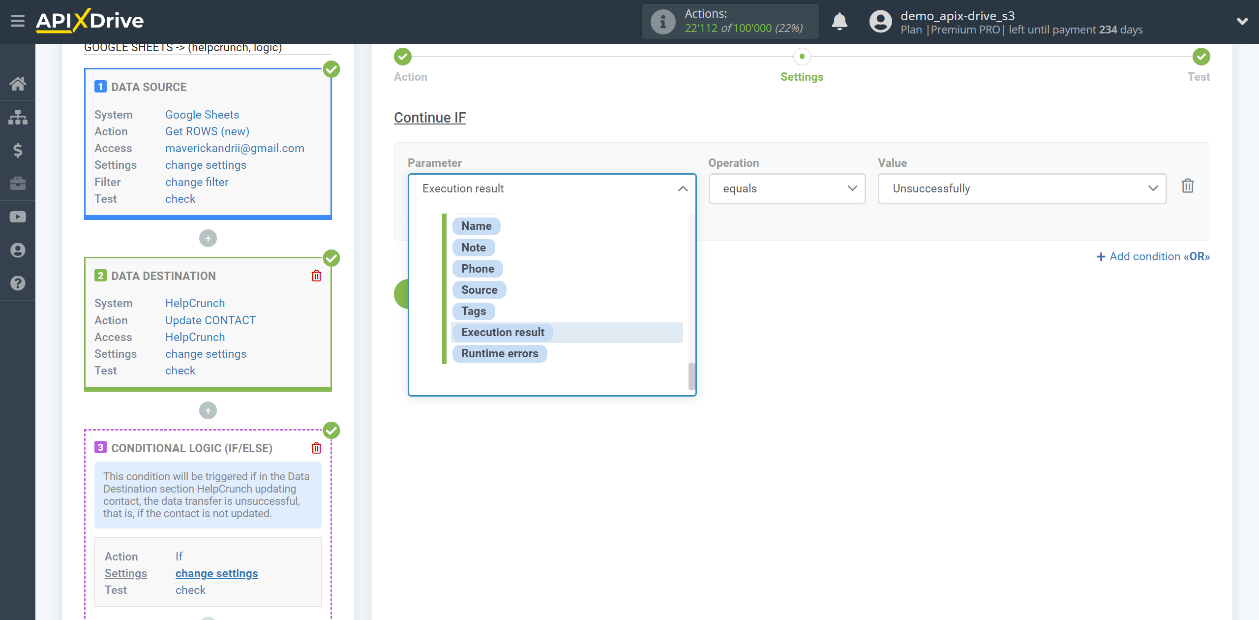 How to setup HelpCrunch Update Contact / Create Contact | Assigning Fields