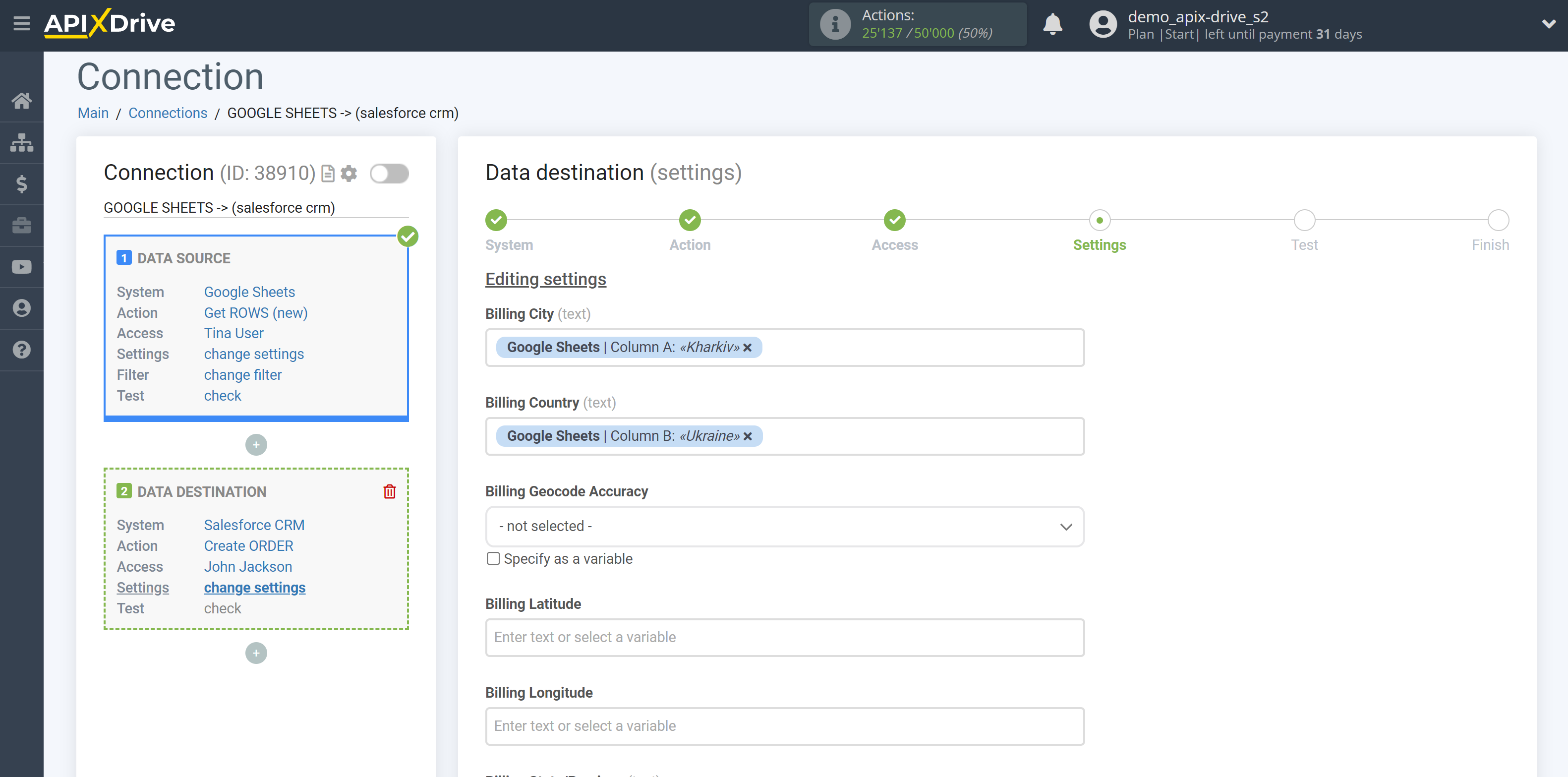 How to Connect Salesforce CRM as Data Destination | Assigning Fields