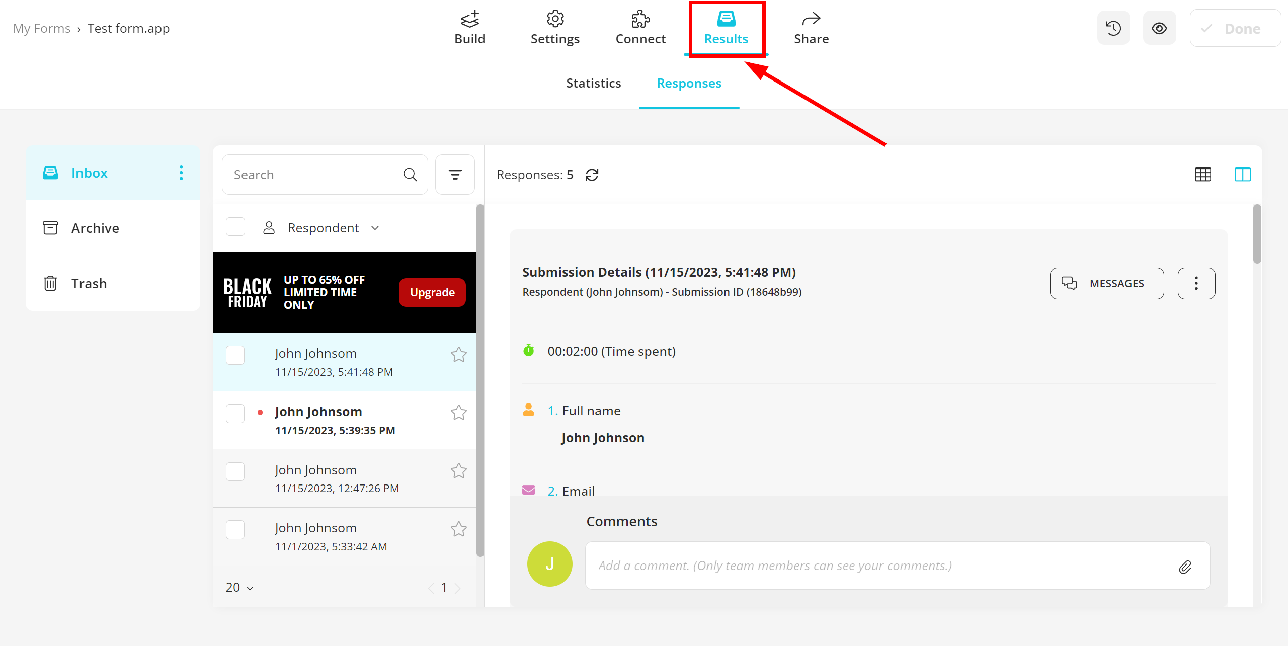 How to Connect forms.app as Data Source | Generating test data from a form