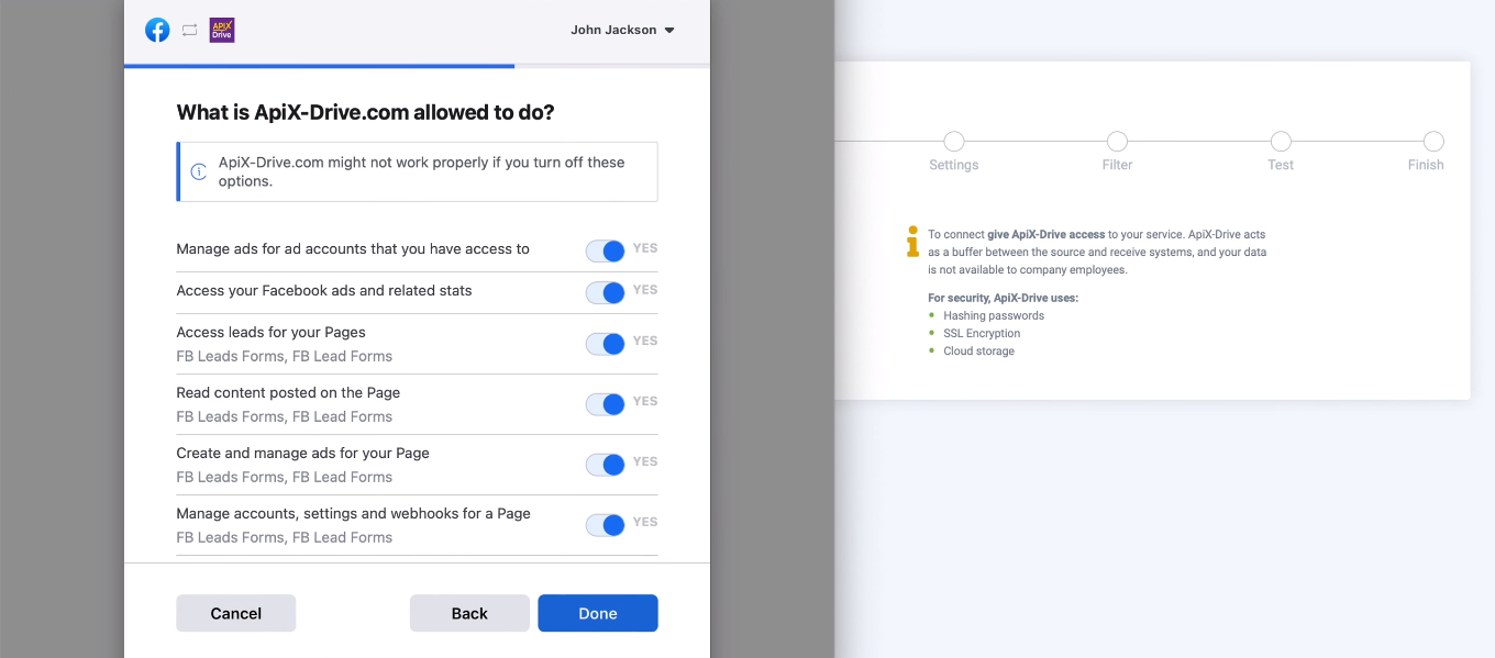How Facebook and Telegram integration works