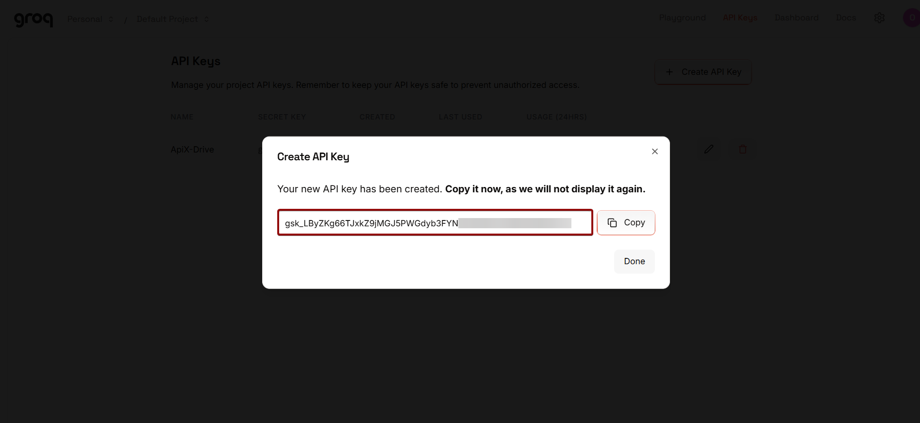 Setting up Groq in Google Sheets | API key in your Groq account