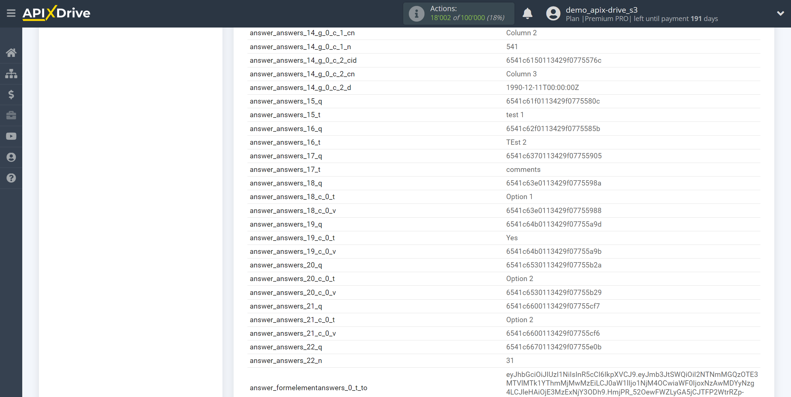 How to Connect forms.app as Data Source | Test data