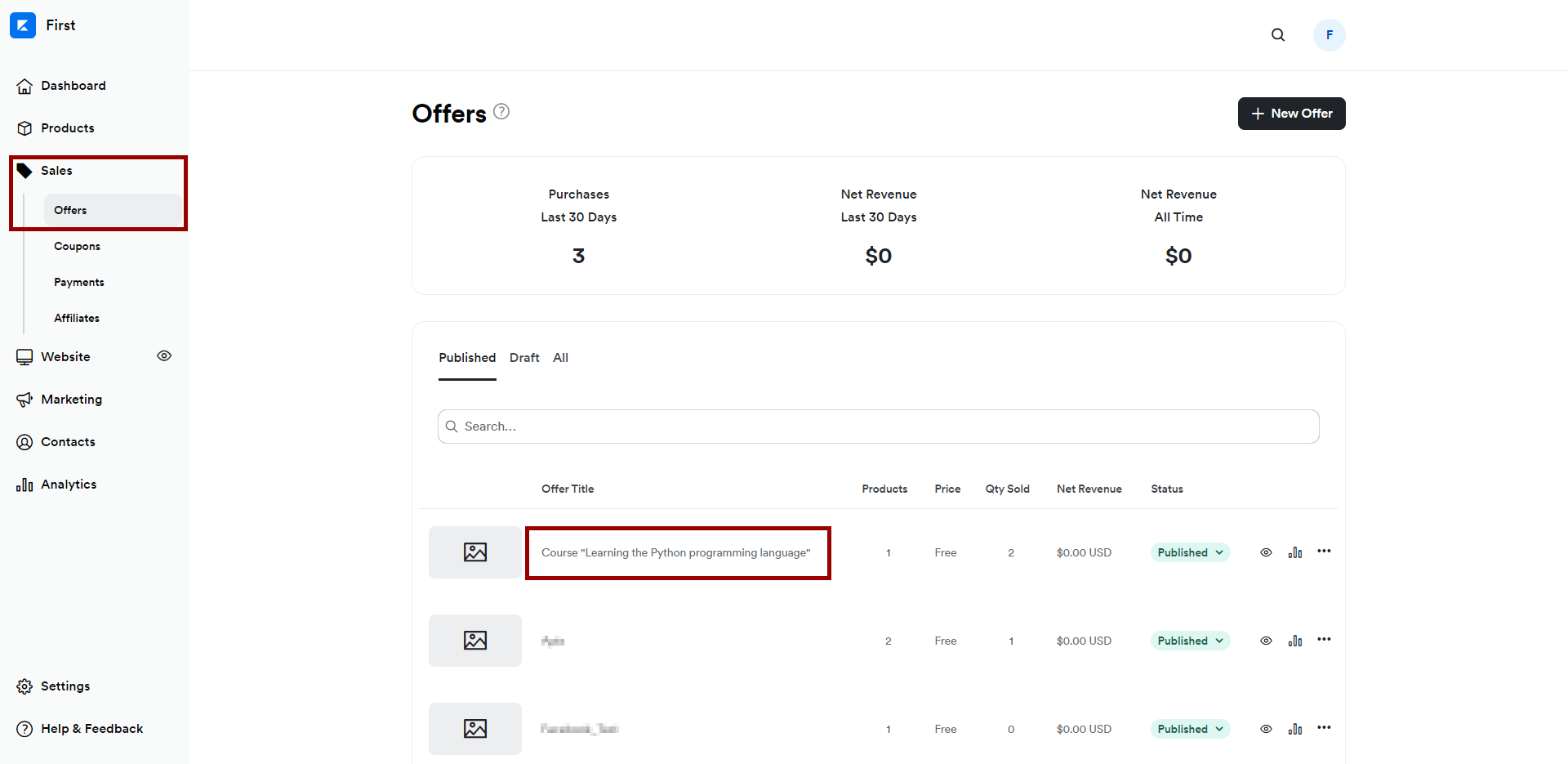 How to Connect Kajabi as Data Destination | Publication selection