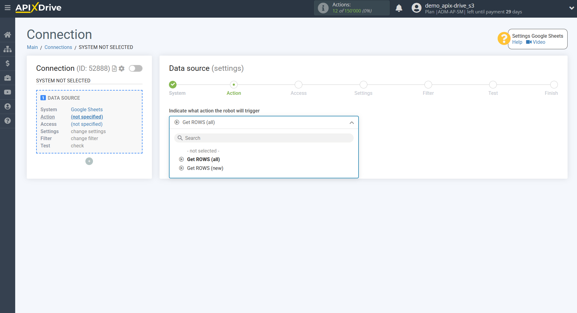 Setting up Gyazo IMAGES Search in Google Sheets | Action selection Setting up Gyazo IMAGES Search in Google Sheets | Action selection