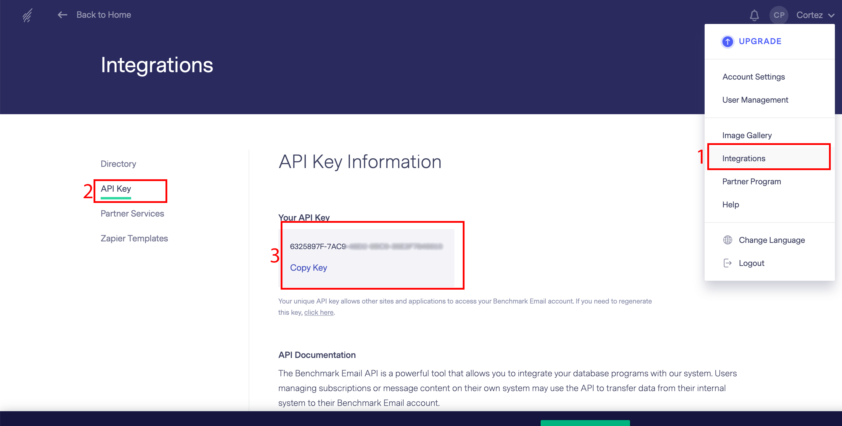 How to Connect Benchmarkemail as Data Destination | Account connection