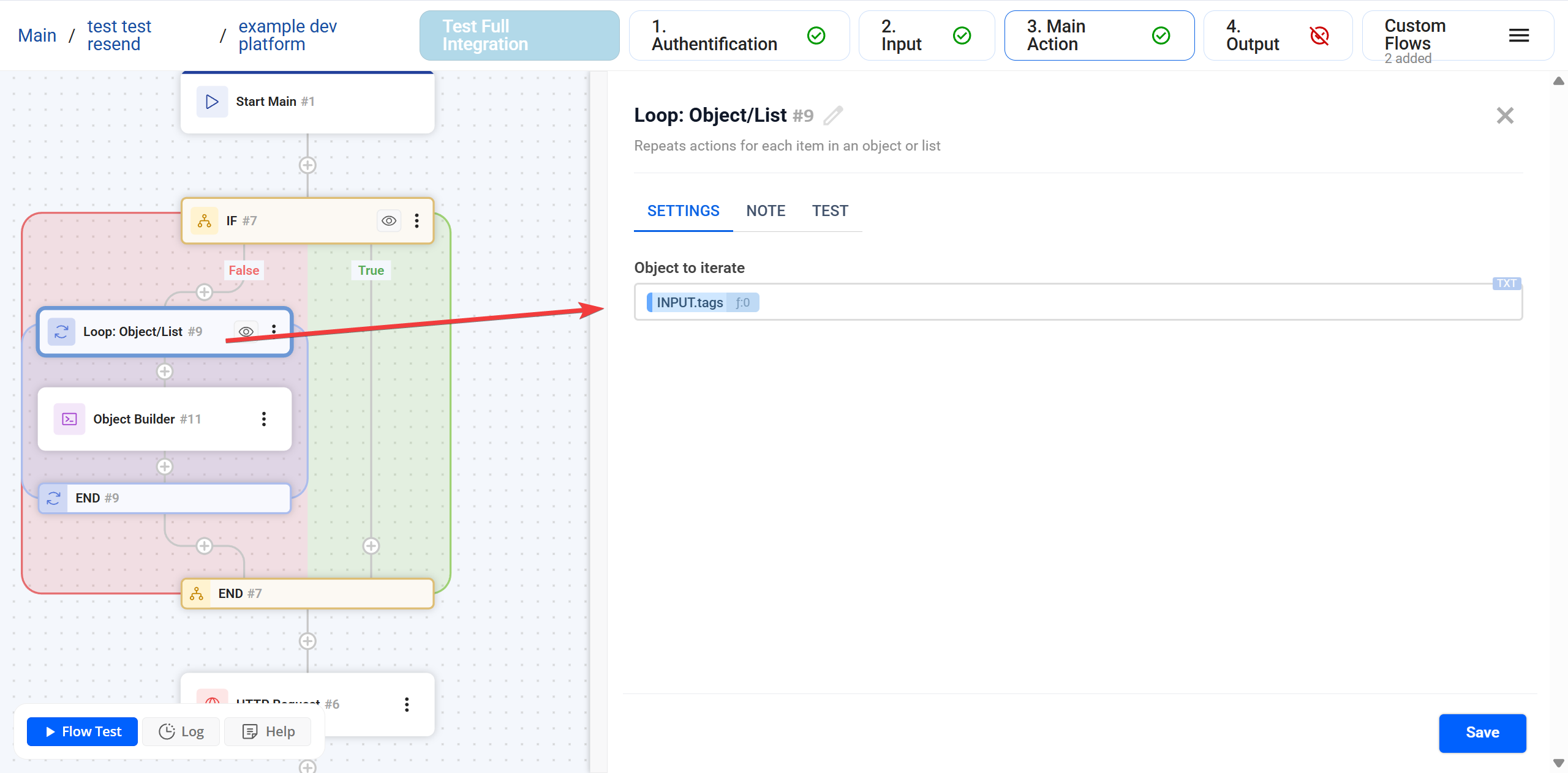 IF |&nbsp;Приклад IF + Loop + Object Builder