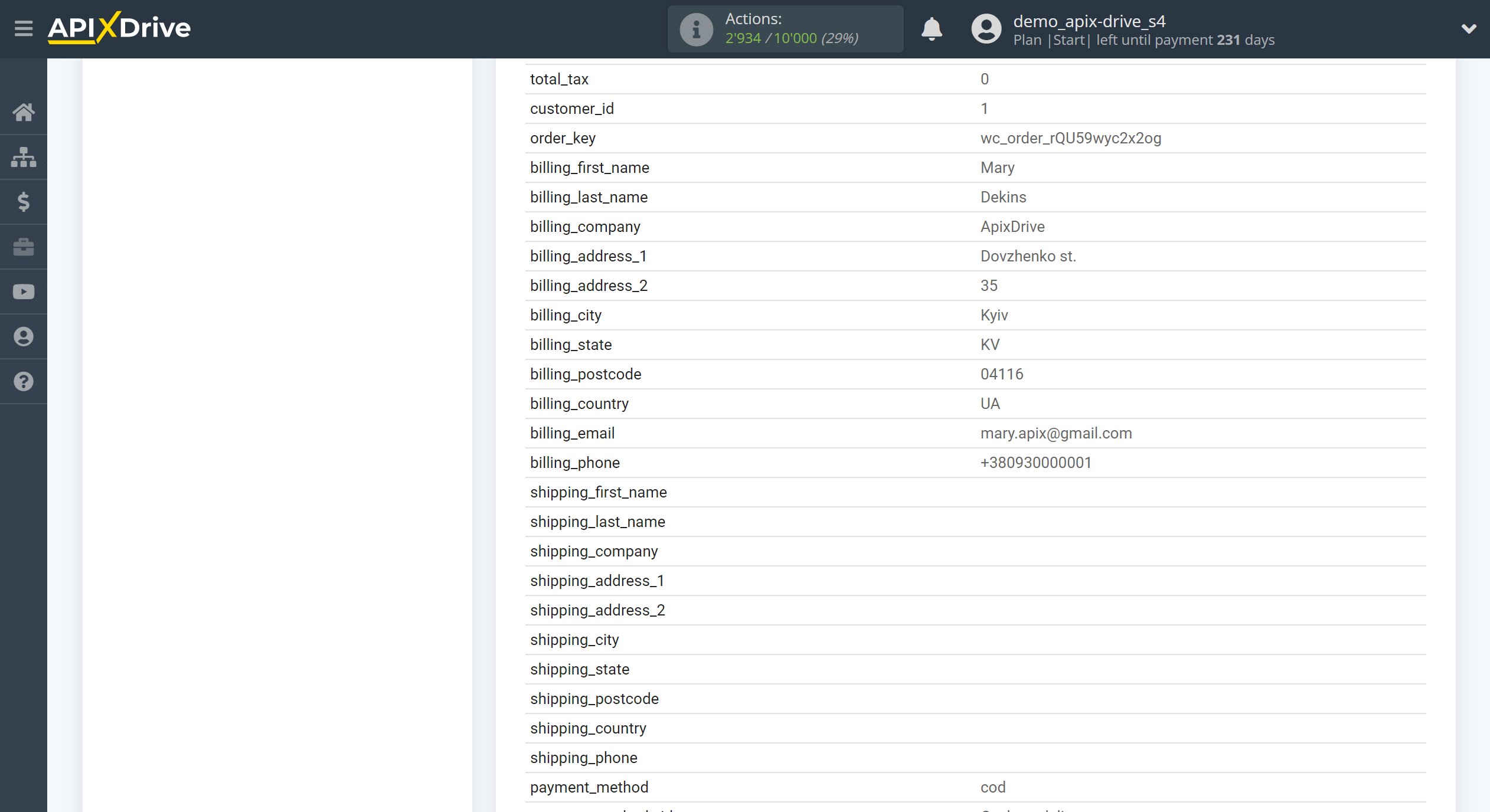 How to Connect WooCommerce as Data Source | Test data