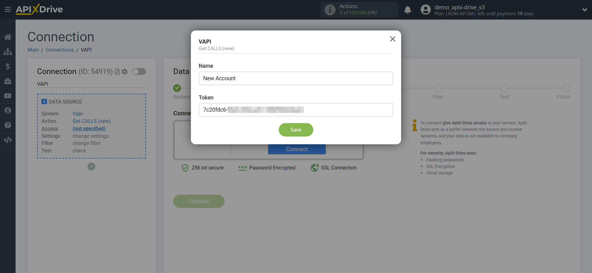 How to Connect Vapi as Data Source | Account Connection