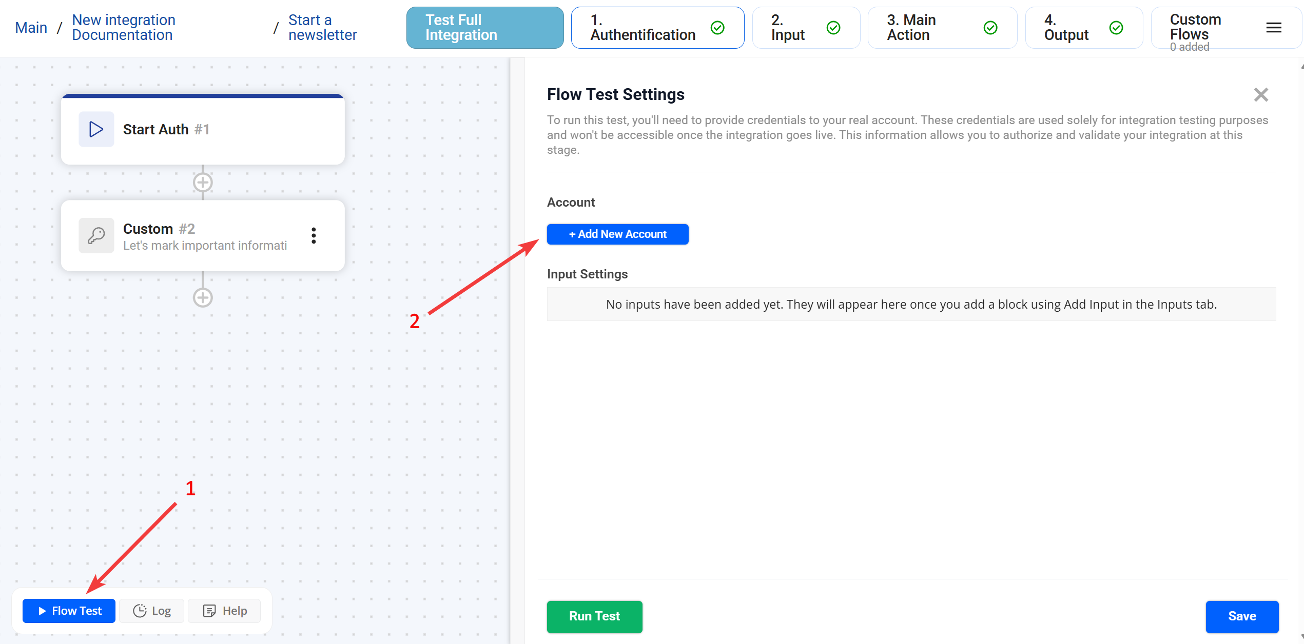 Custom | Підключення акаунту Custom | Підключення акаунту
