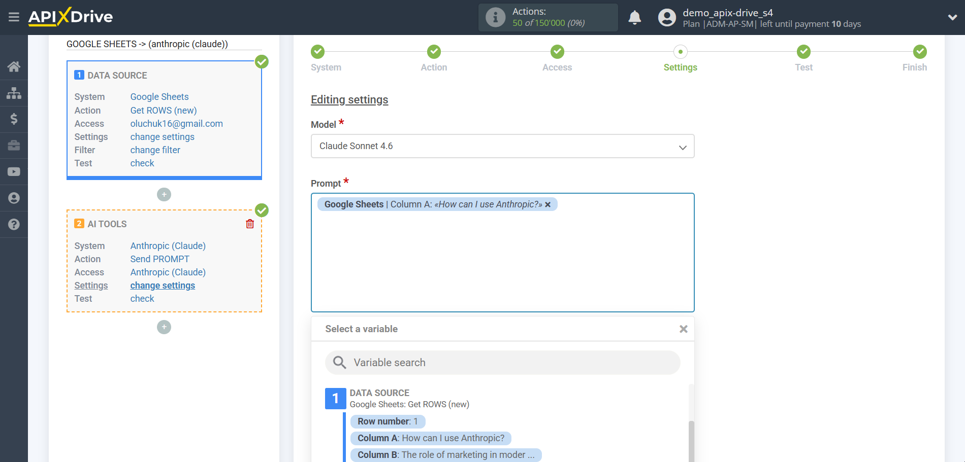 Setting up Anthropic in Google Sheets | Setting up Anthropic