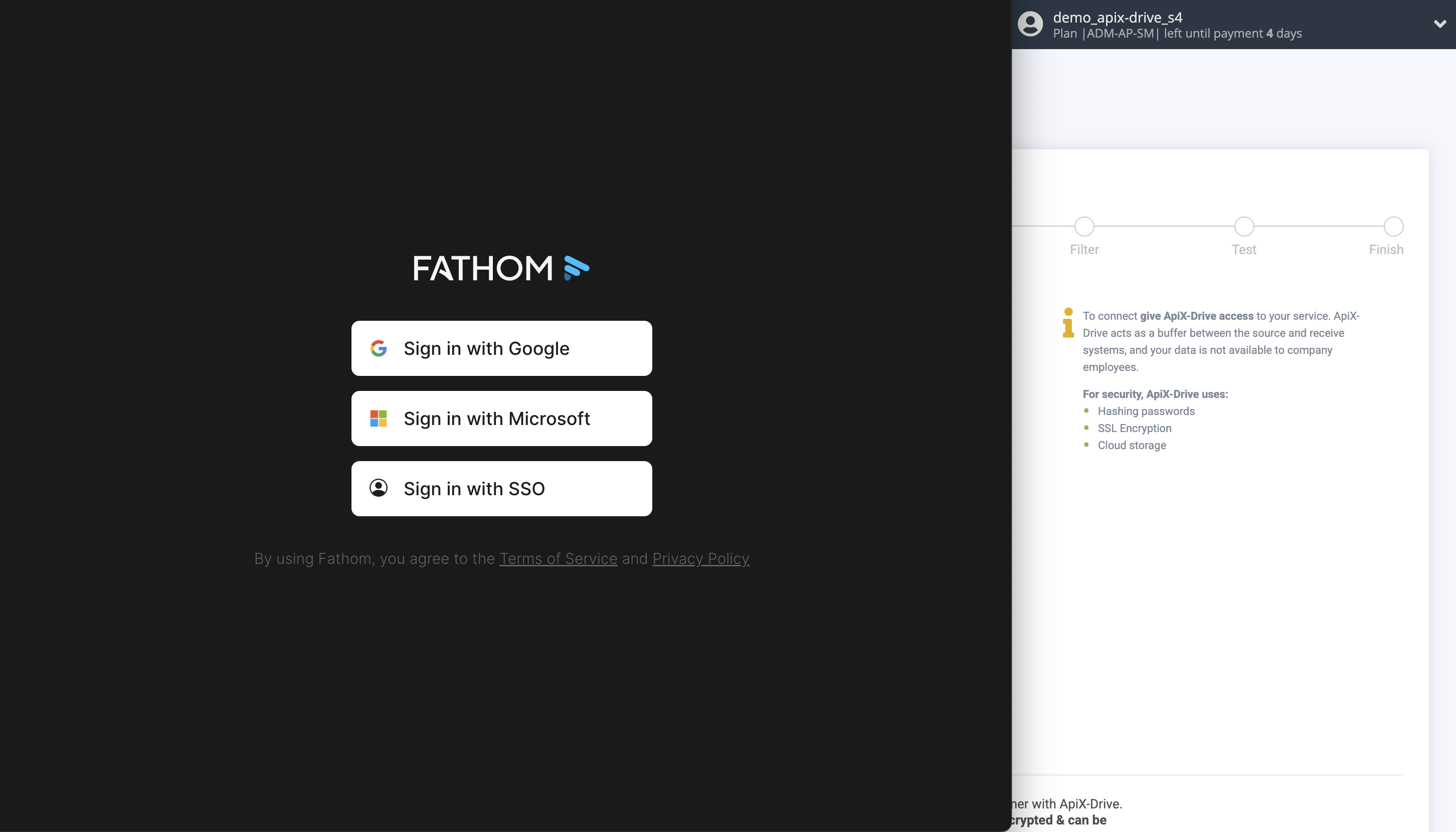 How to Connect Fathom as Data Source | Selecting a connection method