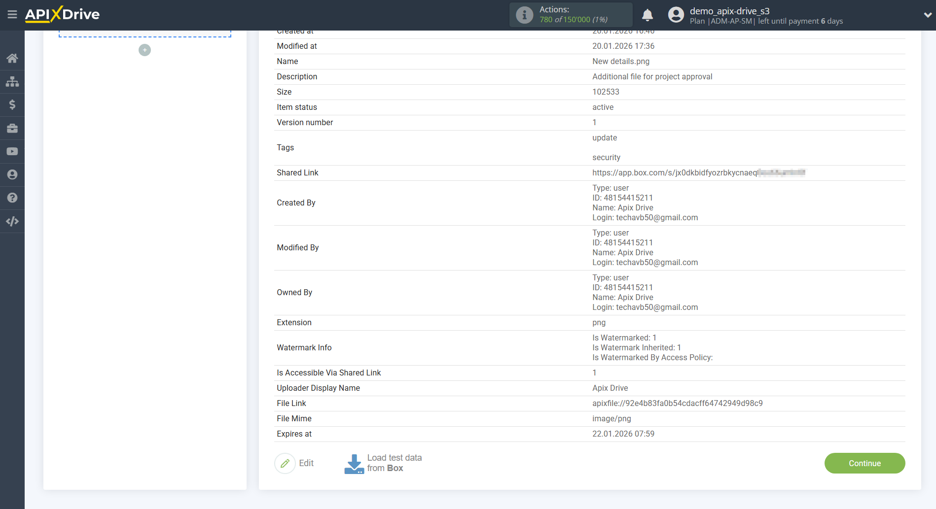 How to Connect Box as Data Source | Test data