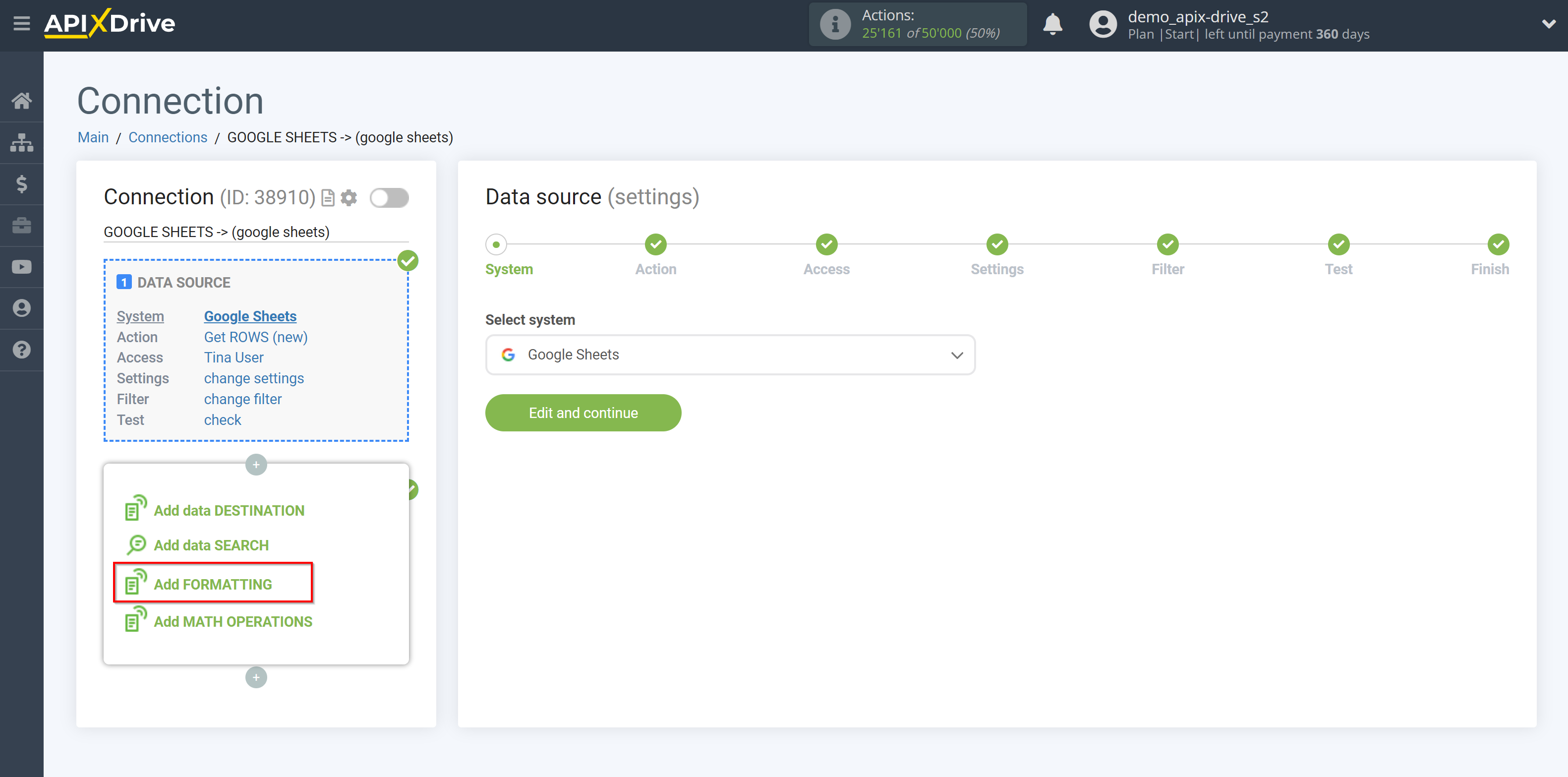 How to setup Data Formatting | Add Data Formatting