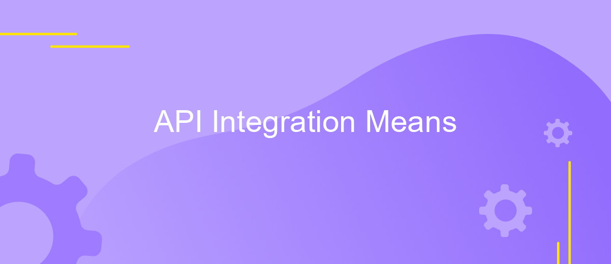 API Integration Means