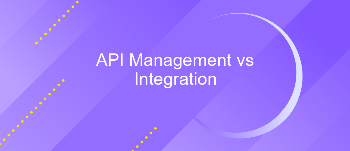 API Management vs Integration