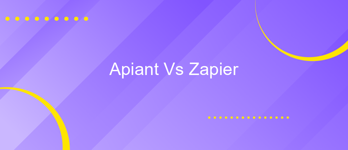 Apiant Vs Zapier