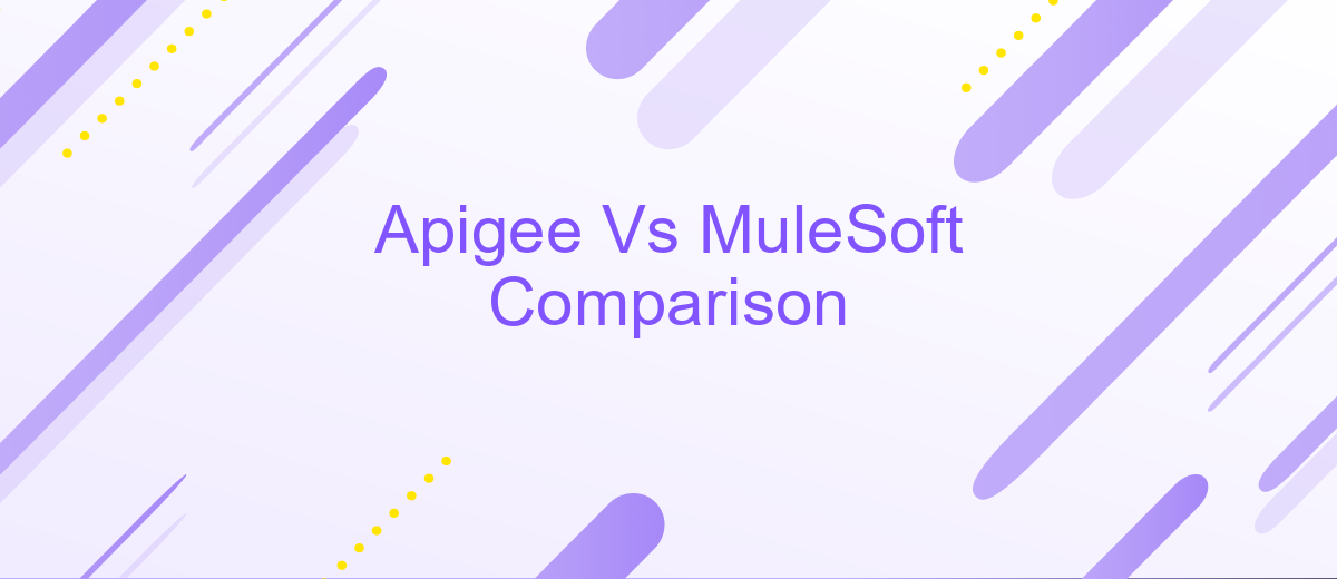 Apigee Vs MuleSoft Comparison