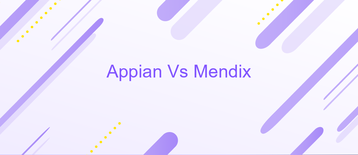 Appian Vs Mendix