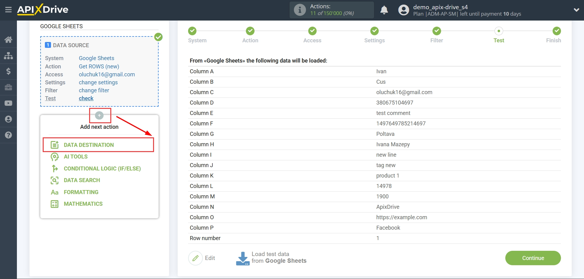 How to setup&nbsp;Freshworks Update Deal / Create Deal | Start setting up Data Destination