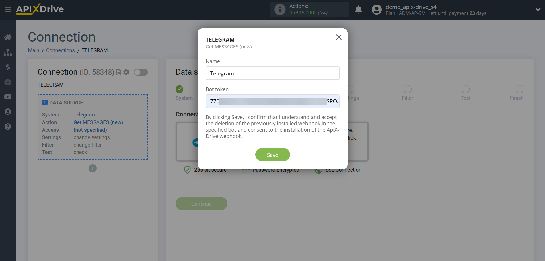 How to Connect Telegram as Data Source | Account connection How to Connect Telegram as Data Source | Account connection