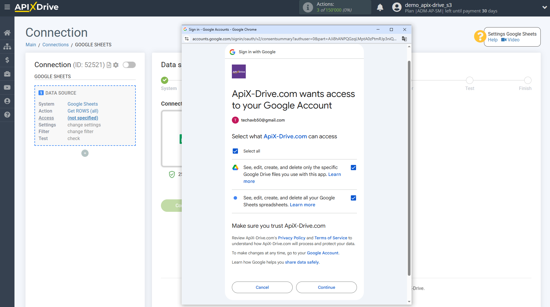 Setting up Resend Contact Search in Google Sheets | Select a Google account to connect Setting up Resend Contact Search in Google Sheets | Select a Google account to connect