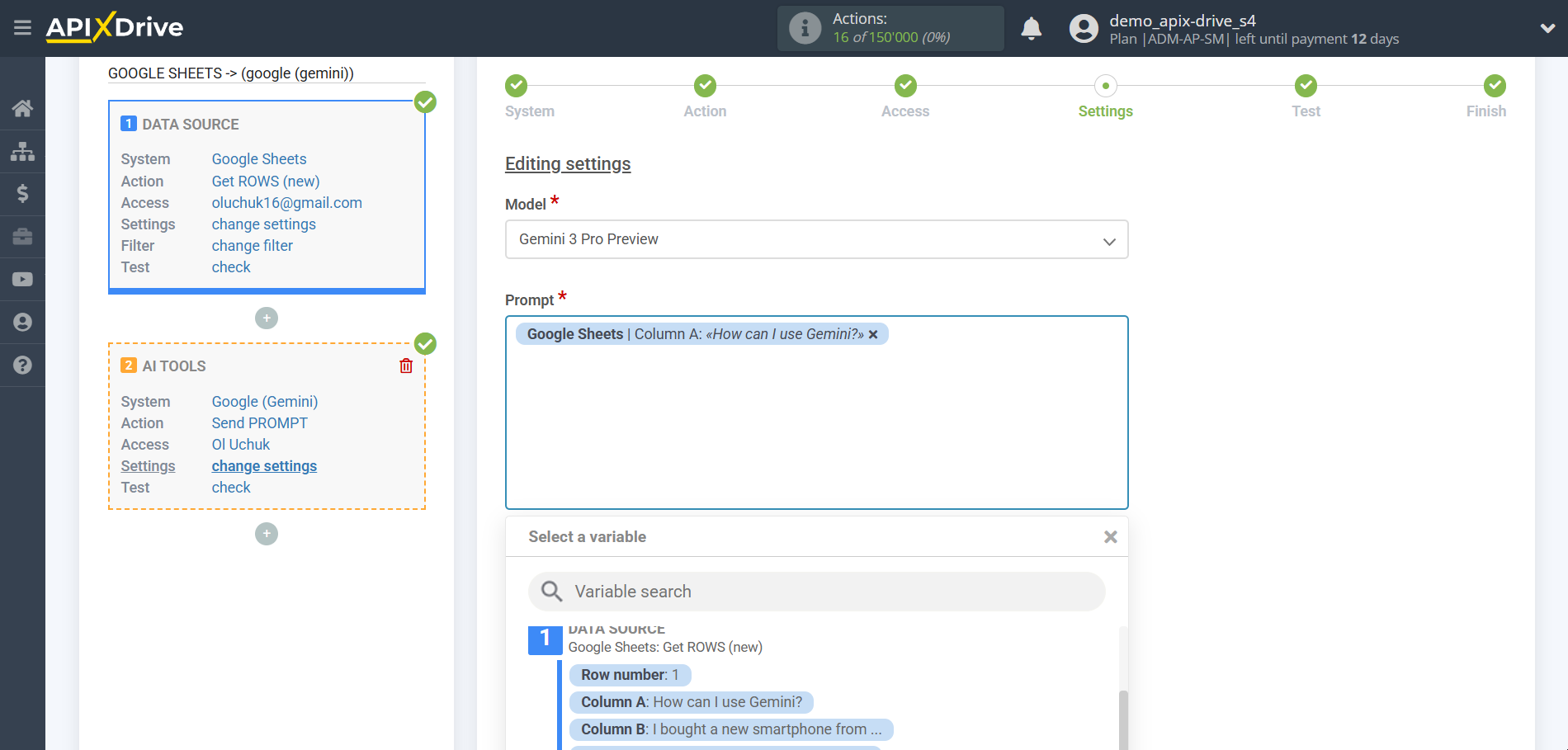 Setting up Gemini in Google Sheets | Setting up Gemini