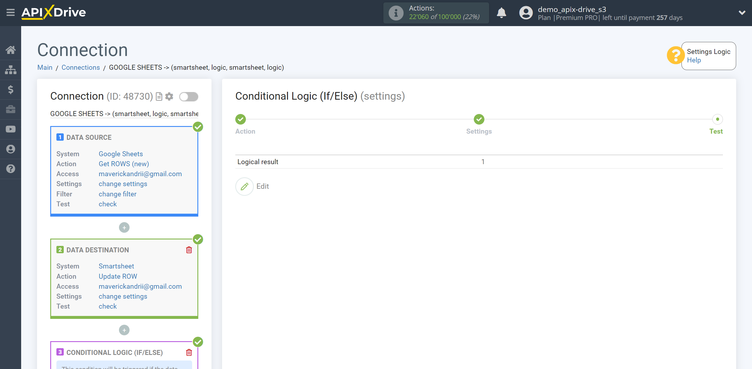 How to setup Smartsheet Update Row / Add Row | Test data