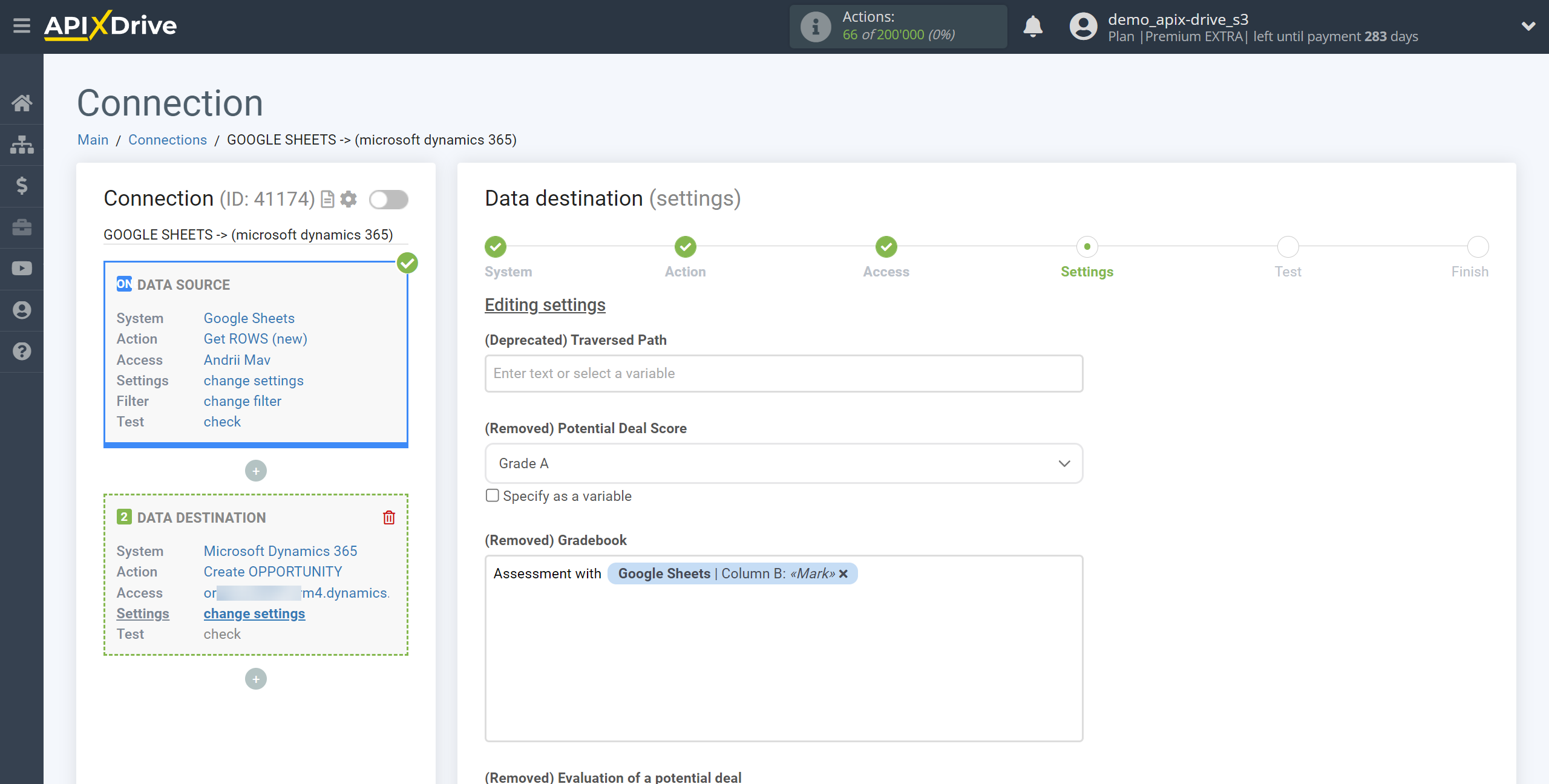 How to Connect Microsoft Dynamics 365 as Data Destination | Assigning Fields