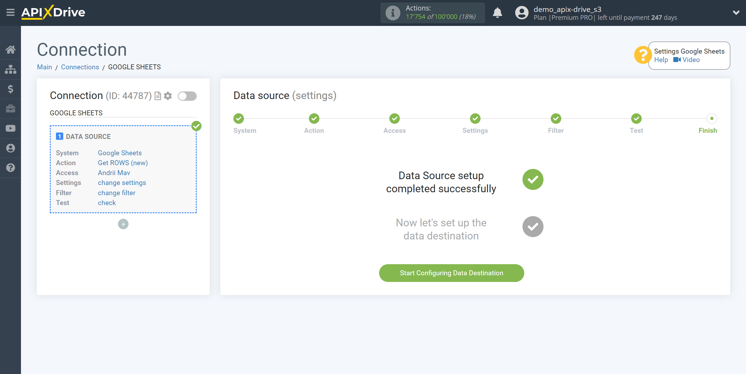 How to Connect Sinch as Data Destination | Go to setup the Data Destination