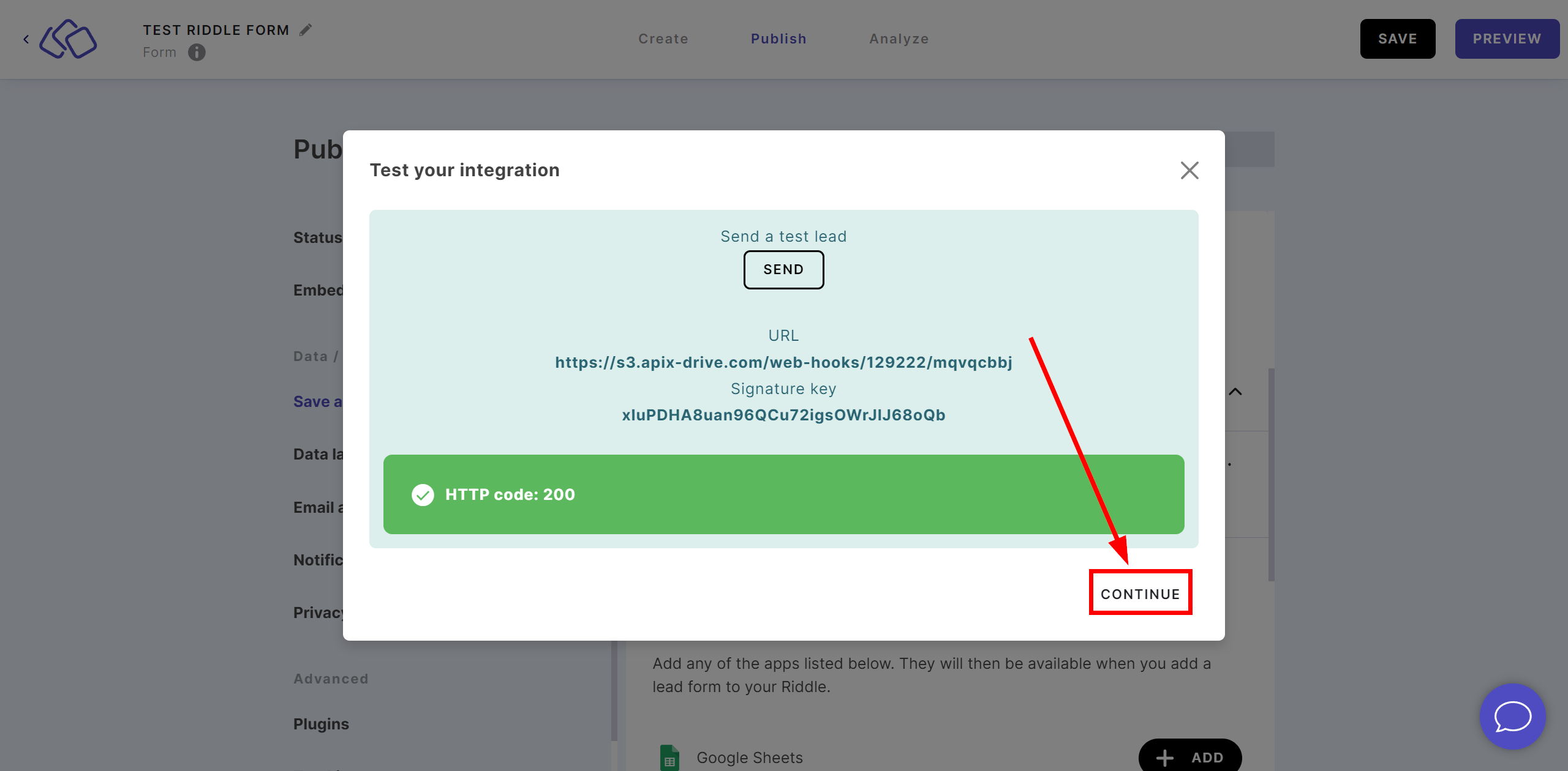 How to Connect Riddle as Data Source | Webhook Setup