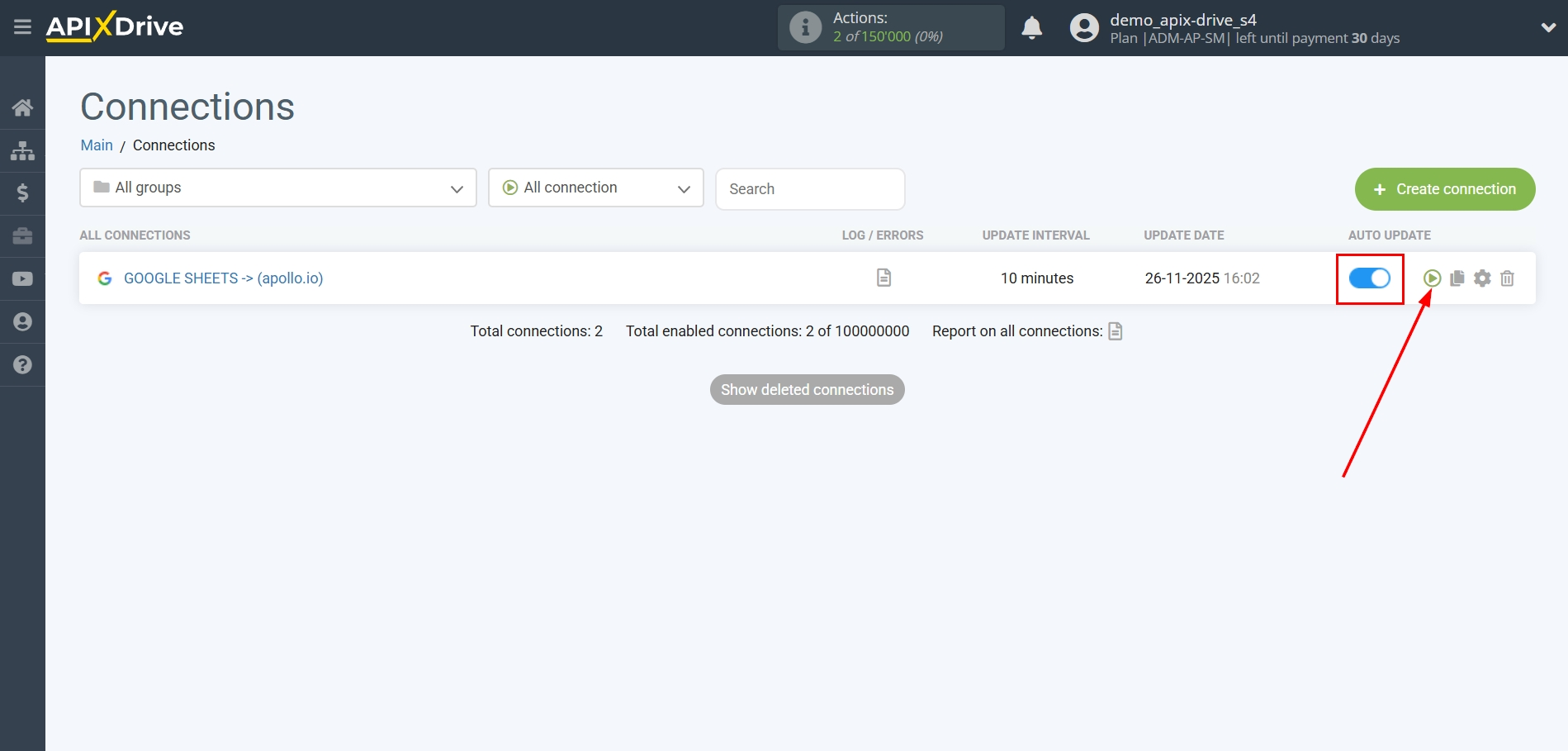 How to Connect Apollo.io to Apps as Data Destination | Enable auto-update How to Connect Apollo.io to Apps as Data Destination | Enable auto-update
