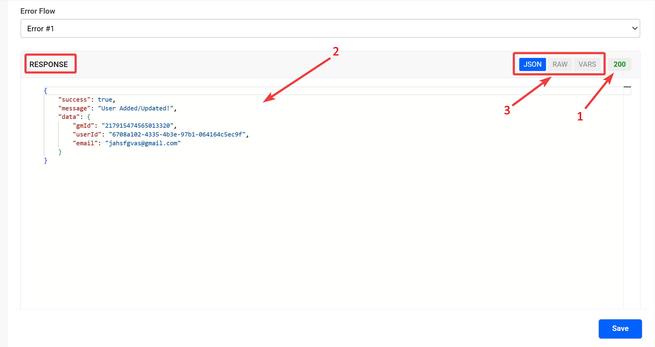 HTTP Request | Відповідь в Settings