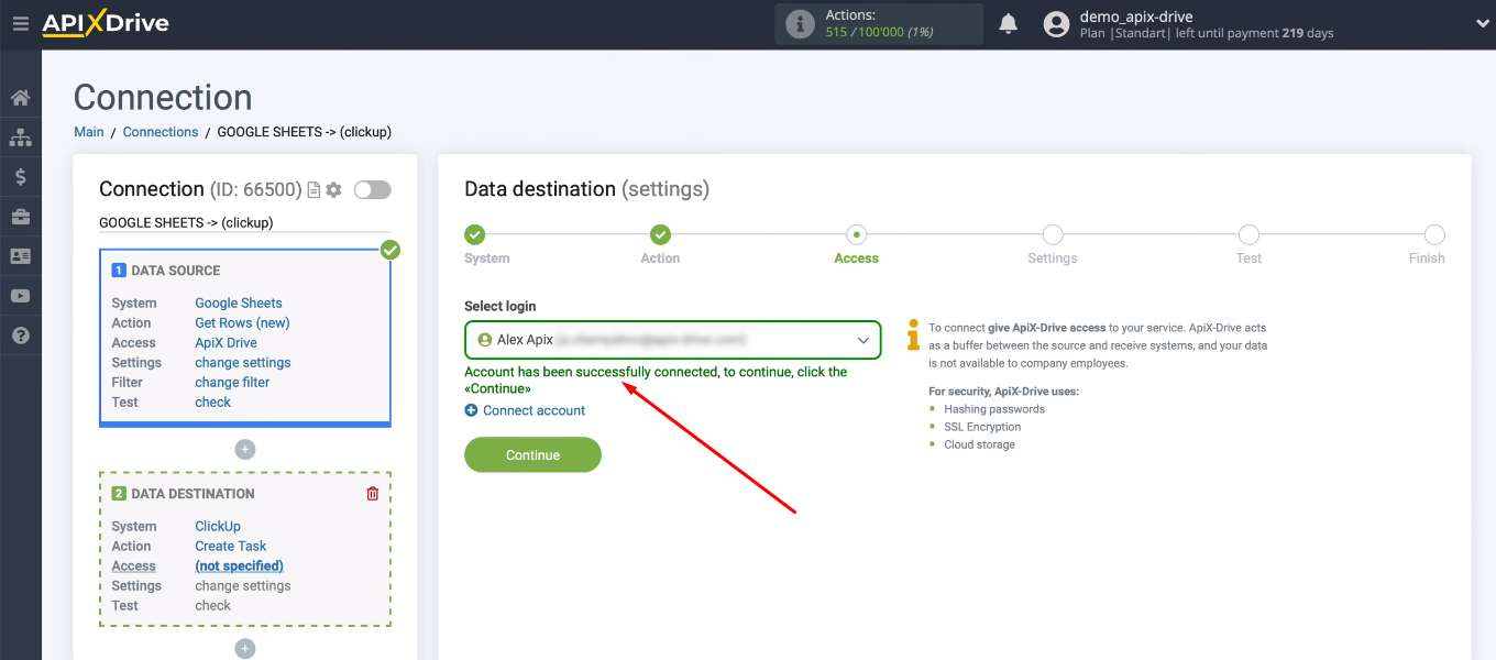 How to setup Google Sheets and ClickUp integration