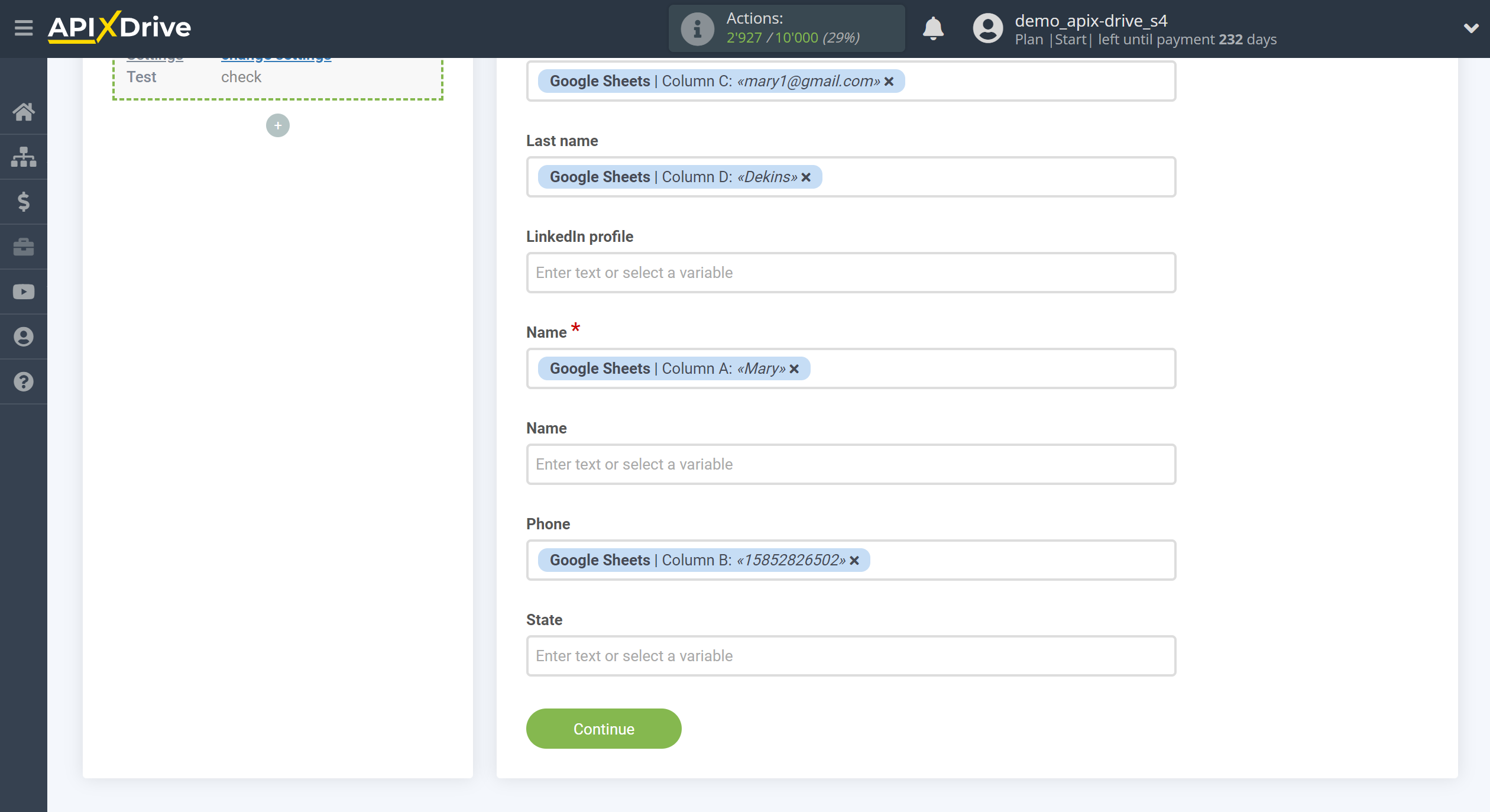 How to Connect Reply.io as Data Destination | Assigning fields