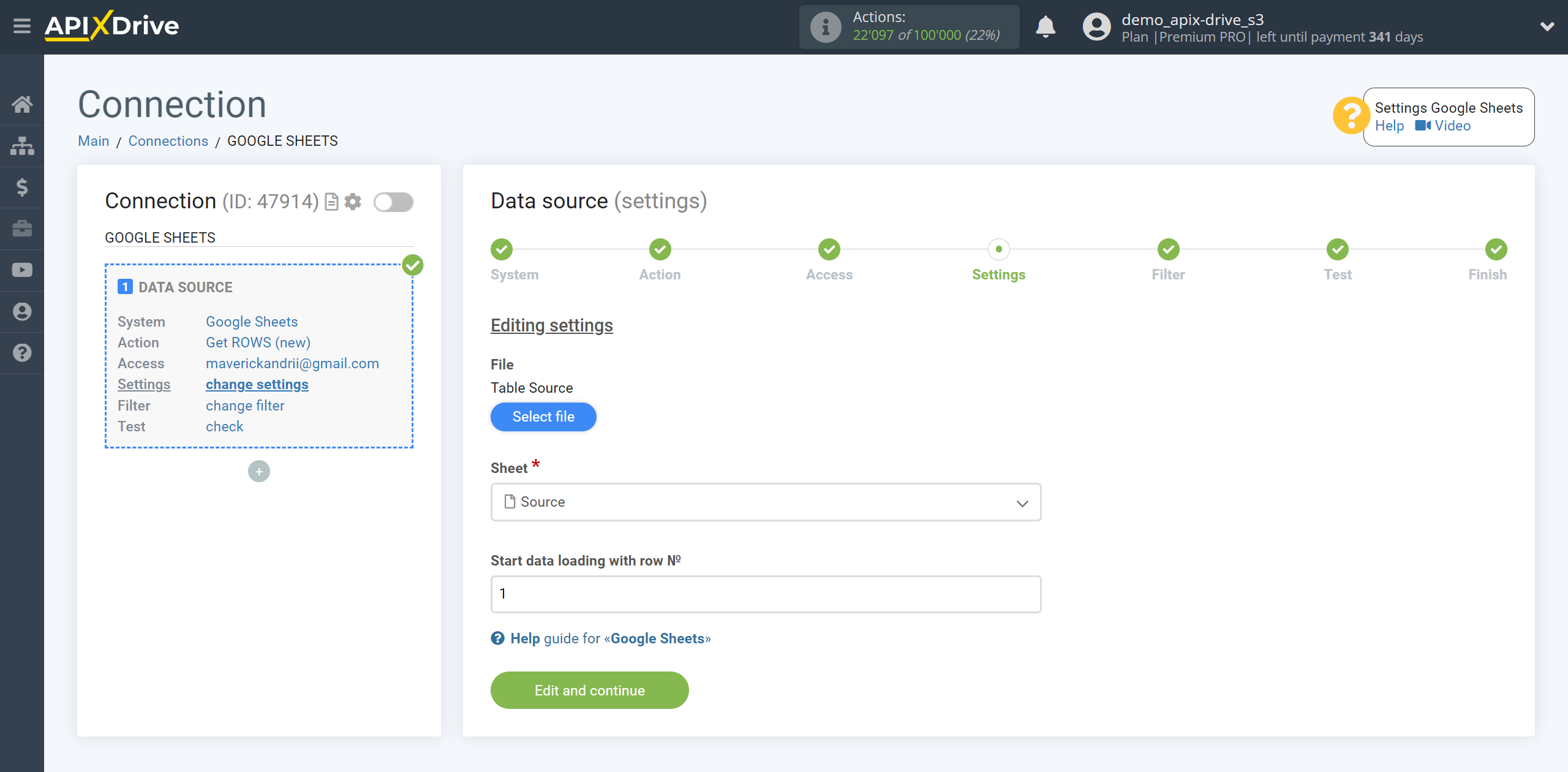 How to setup KeyCRM Update Lead / Create Lead | Selecting a table and data sheet