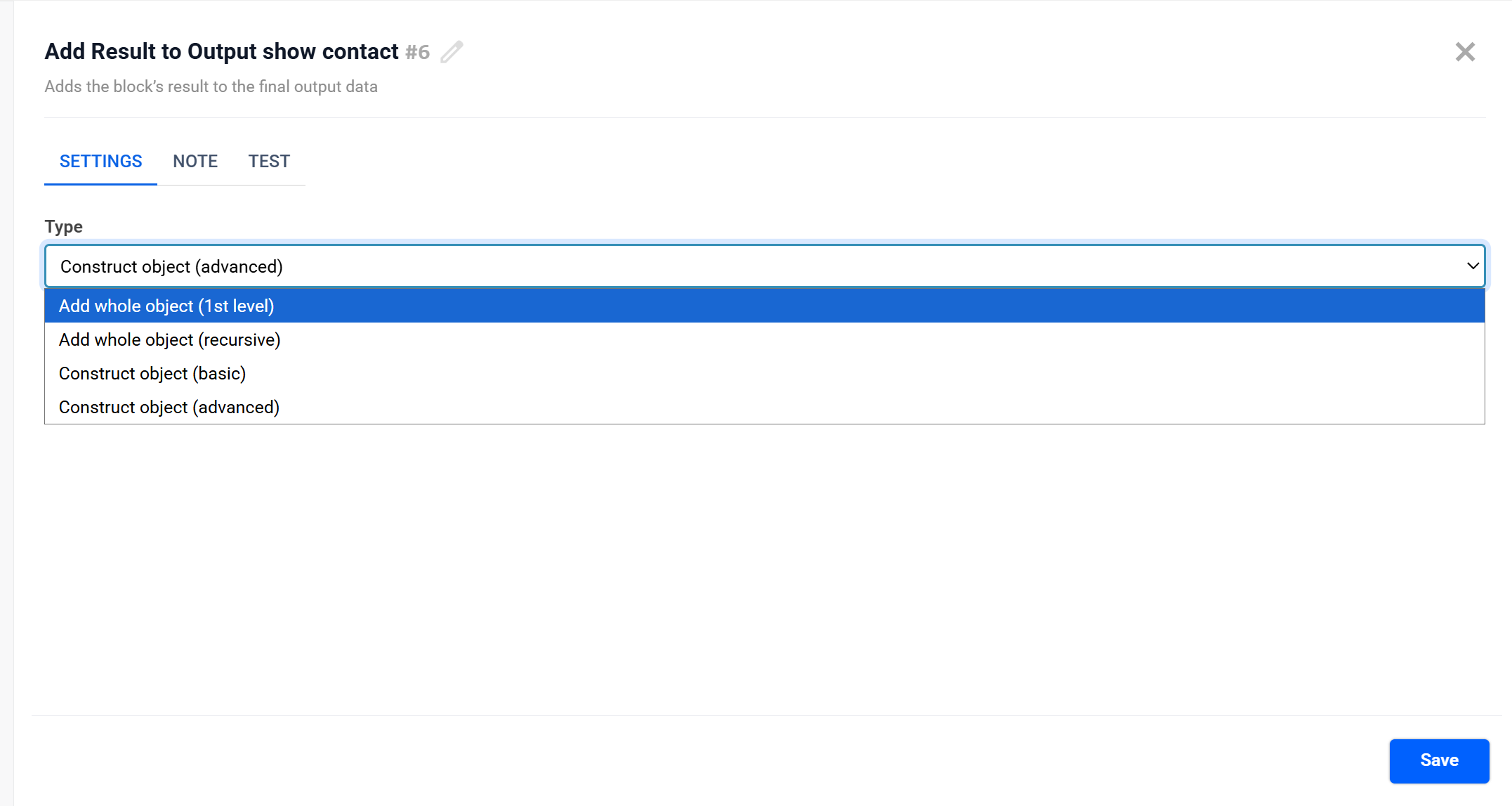 Add Result to Output | Типи передачі даних Add Result to Output | Типи передачі даних