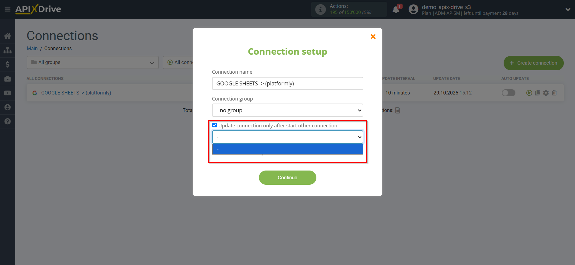 How to Connect Platformly as Data Destination | Update priority