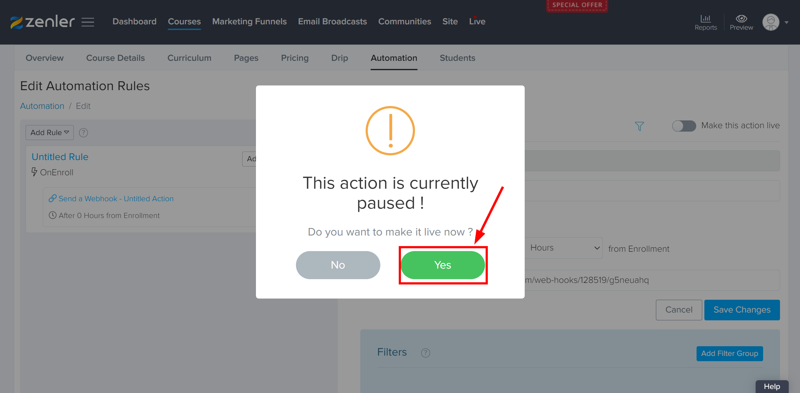 How to Connect New Zenler as Data Source | Setting data transfer via Webhook