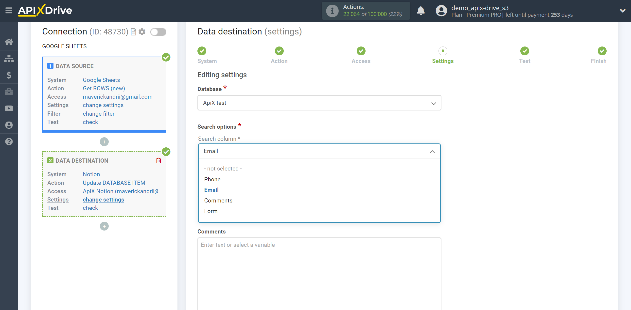 How to setup Notion Update Database Item / Add Database Item | Assigning Fields