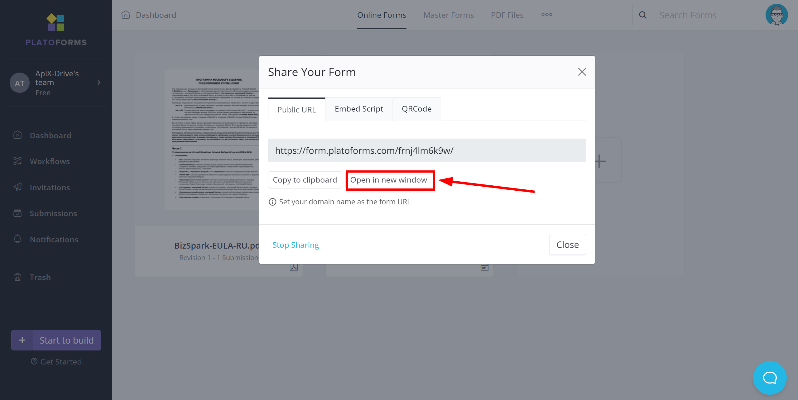 How to Connect PlatoForms as Data Source | Generating test data from a form