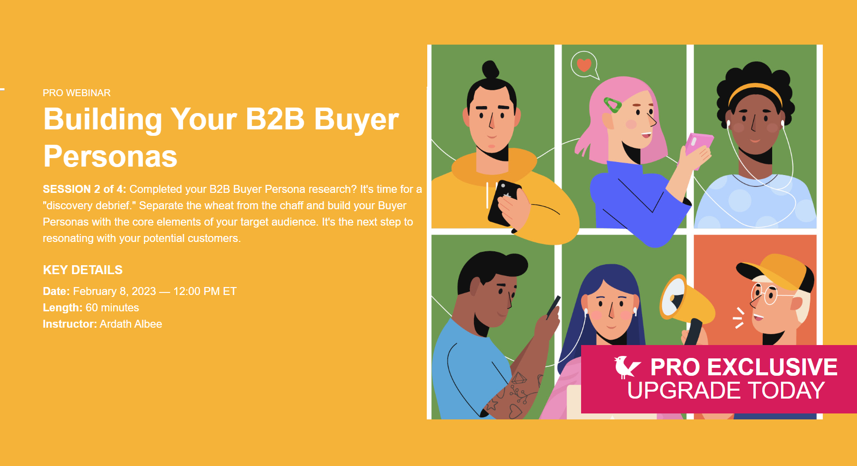 PRO WEBINAR "Building Your B2B Buyer Personas"