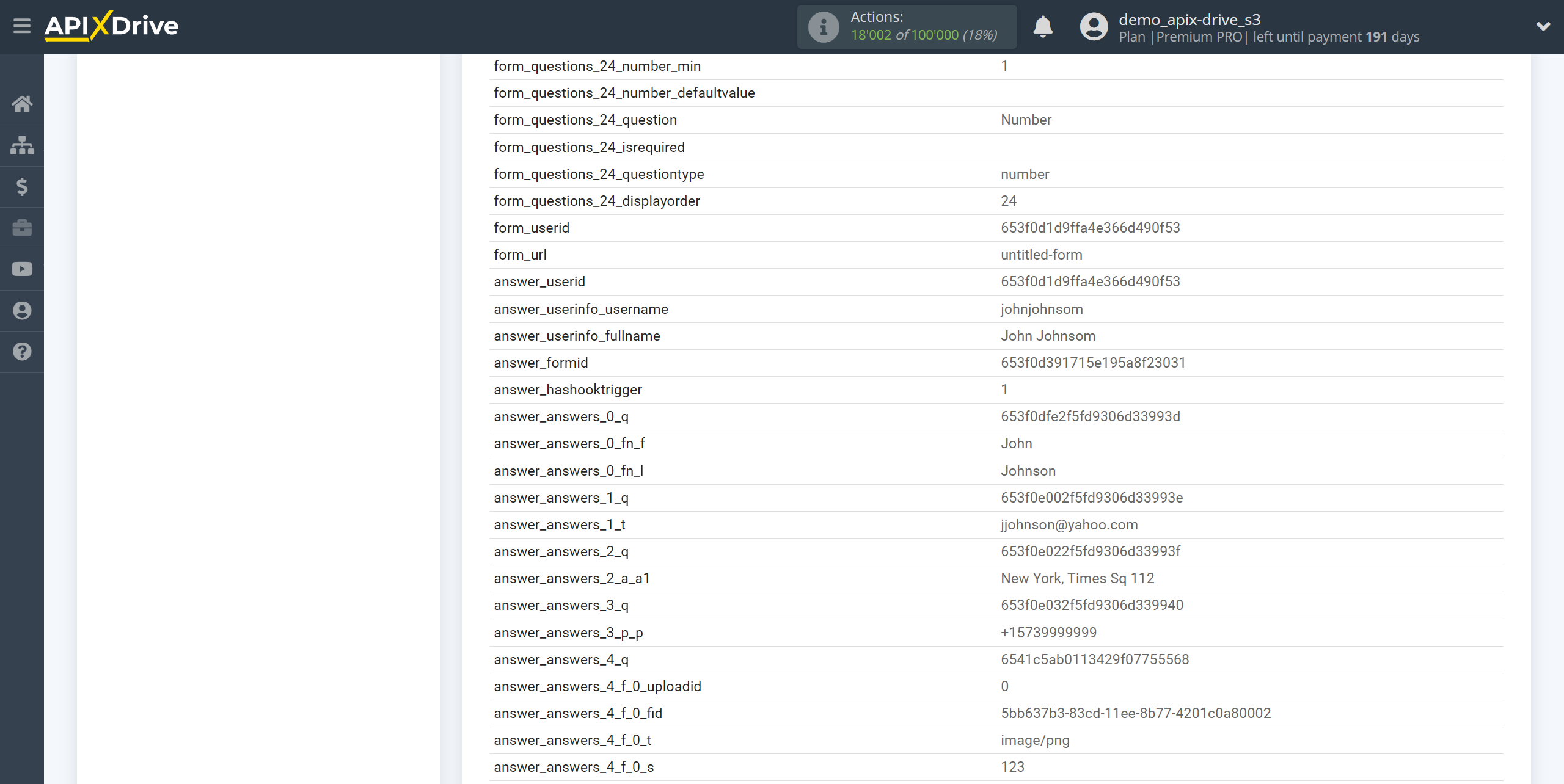 How to Connect forms.app as Data Source | Test data