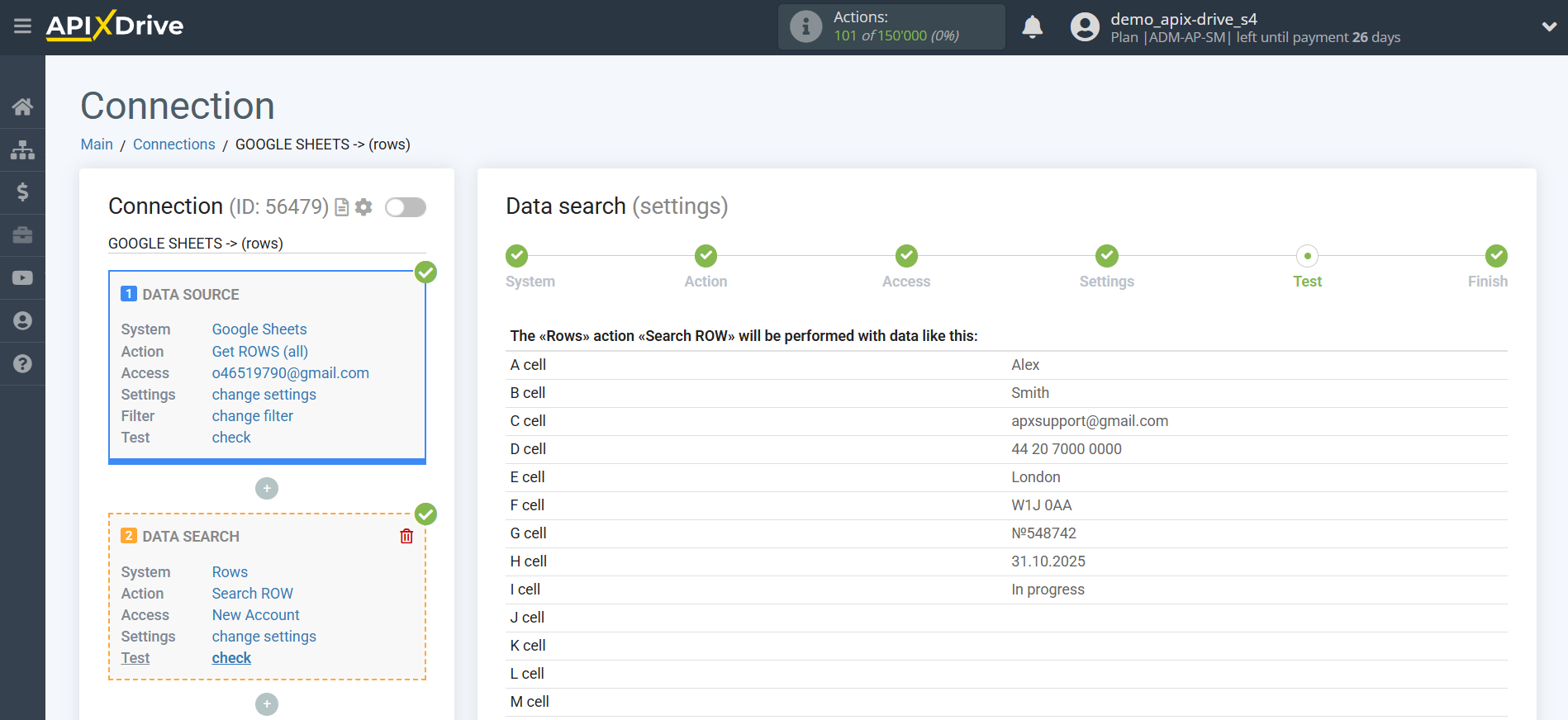 Setting up an Rows Item Search in Google Sheets | Test data Setting up an Rows Item Search in Google Sheets | Test data