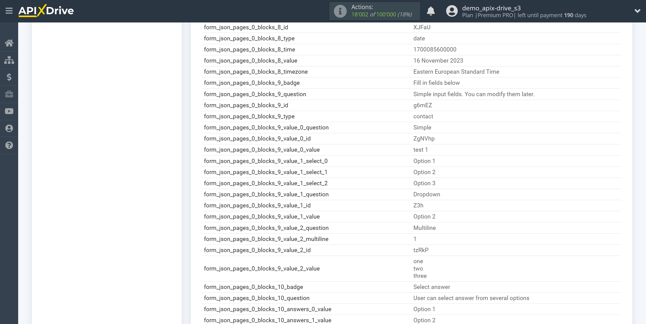 How to Connect NativeForms as Data Source | Test data