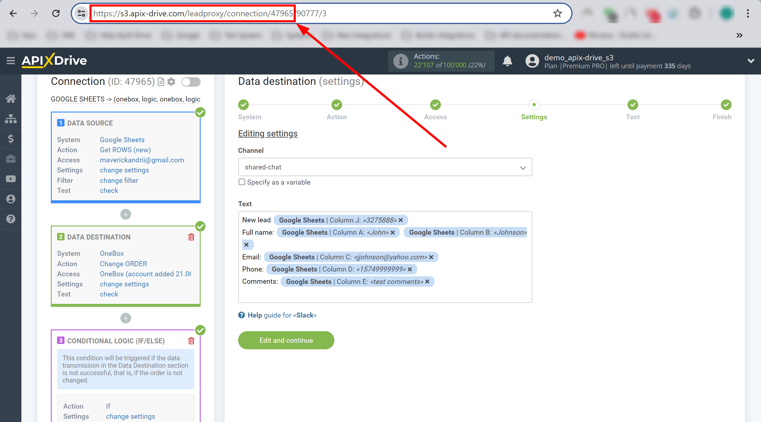 How to setup OneBox Change Order / Create Order | Contact link