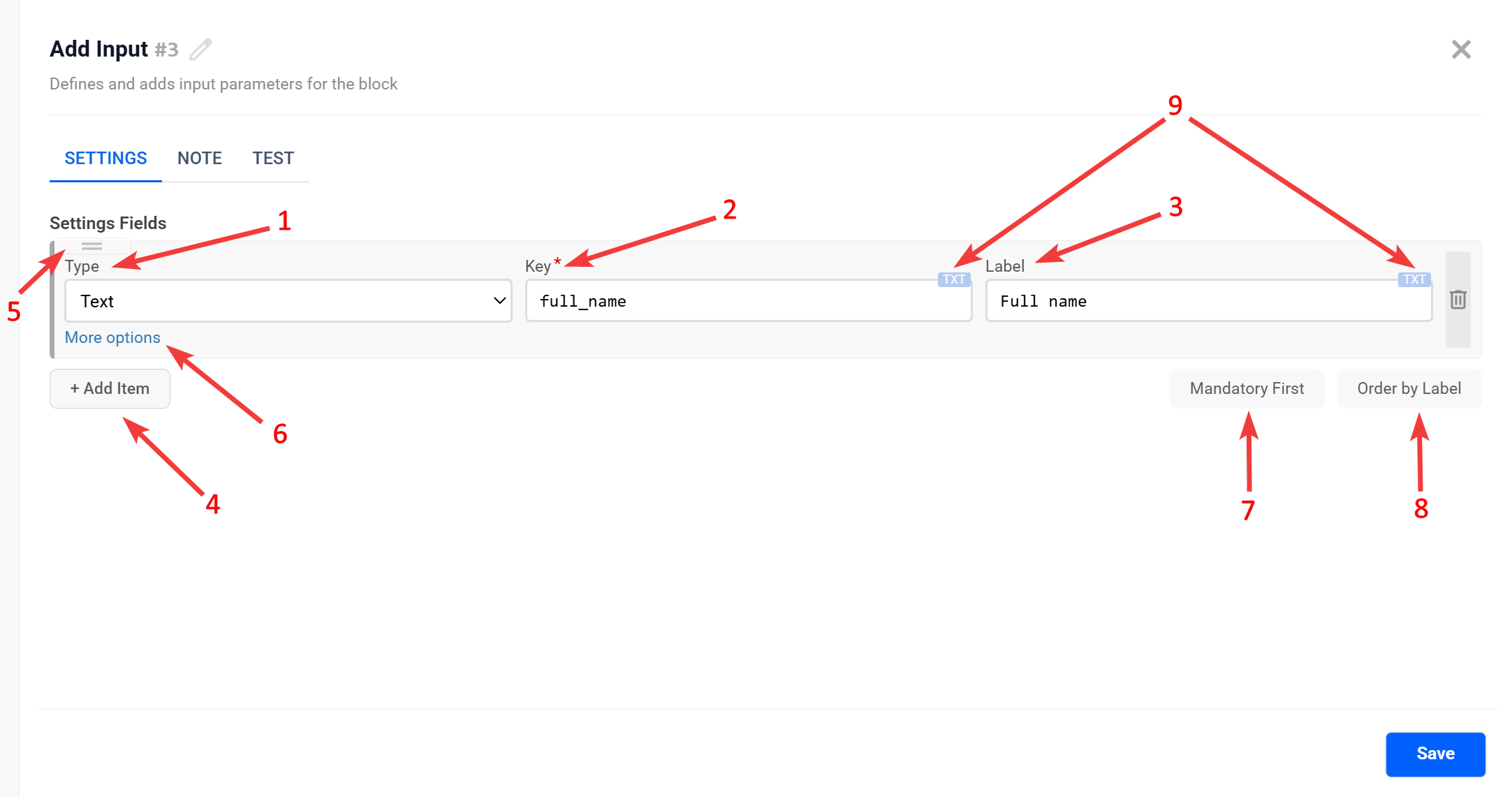 Add Input | Додавання полів та структура блоку