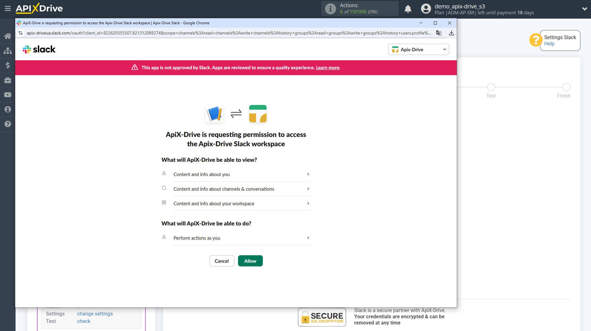 How to setup Lemlist Update Lead in campaign / Add Lead in campaign | Granting permission
