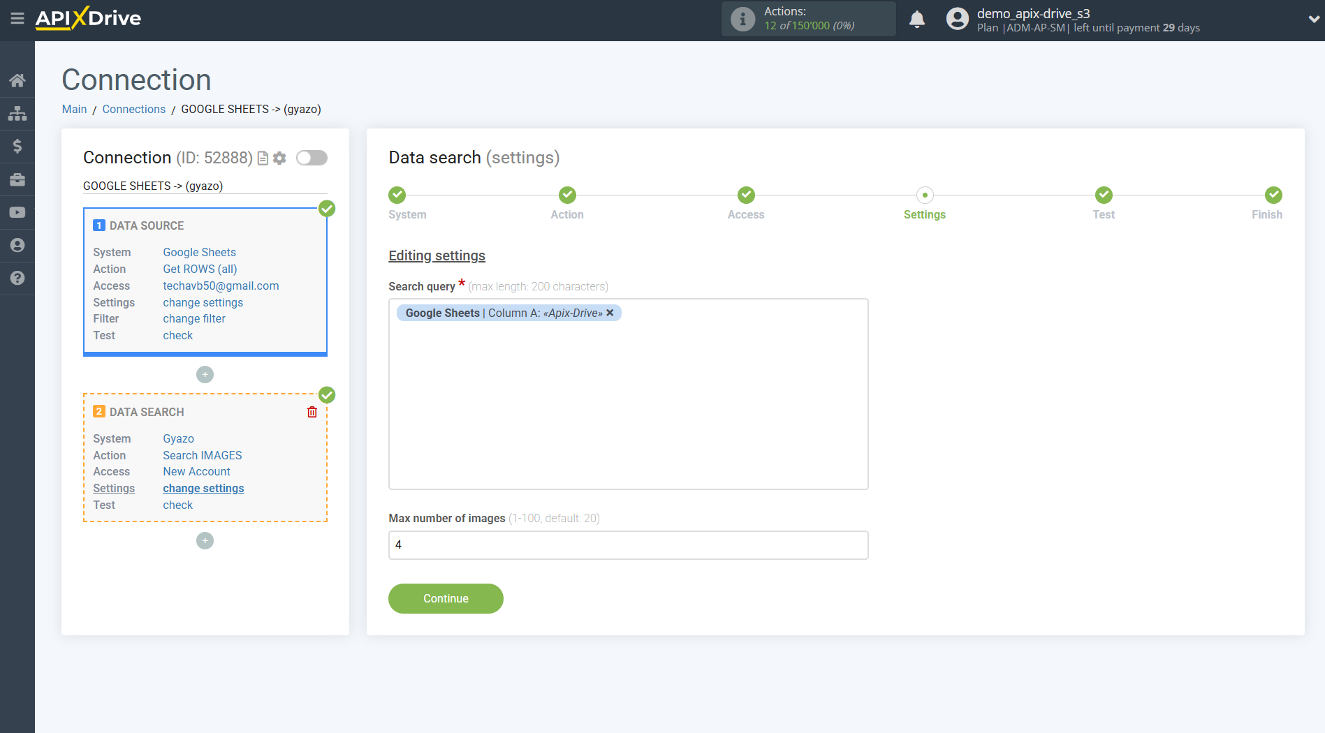 Setting up Gyazo IMAGES Search in Google Sheets | Assigning fields Setting up Gyazo IMAGES Search in Google Sheets | Assigning fields