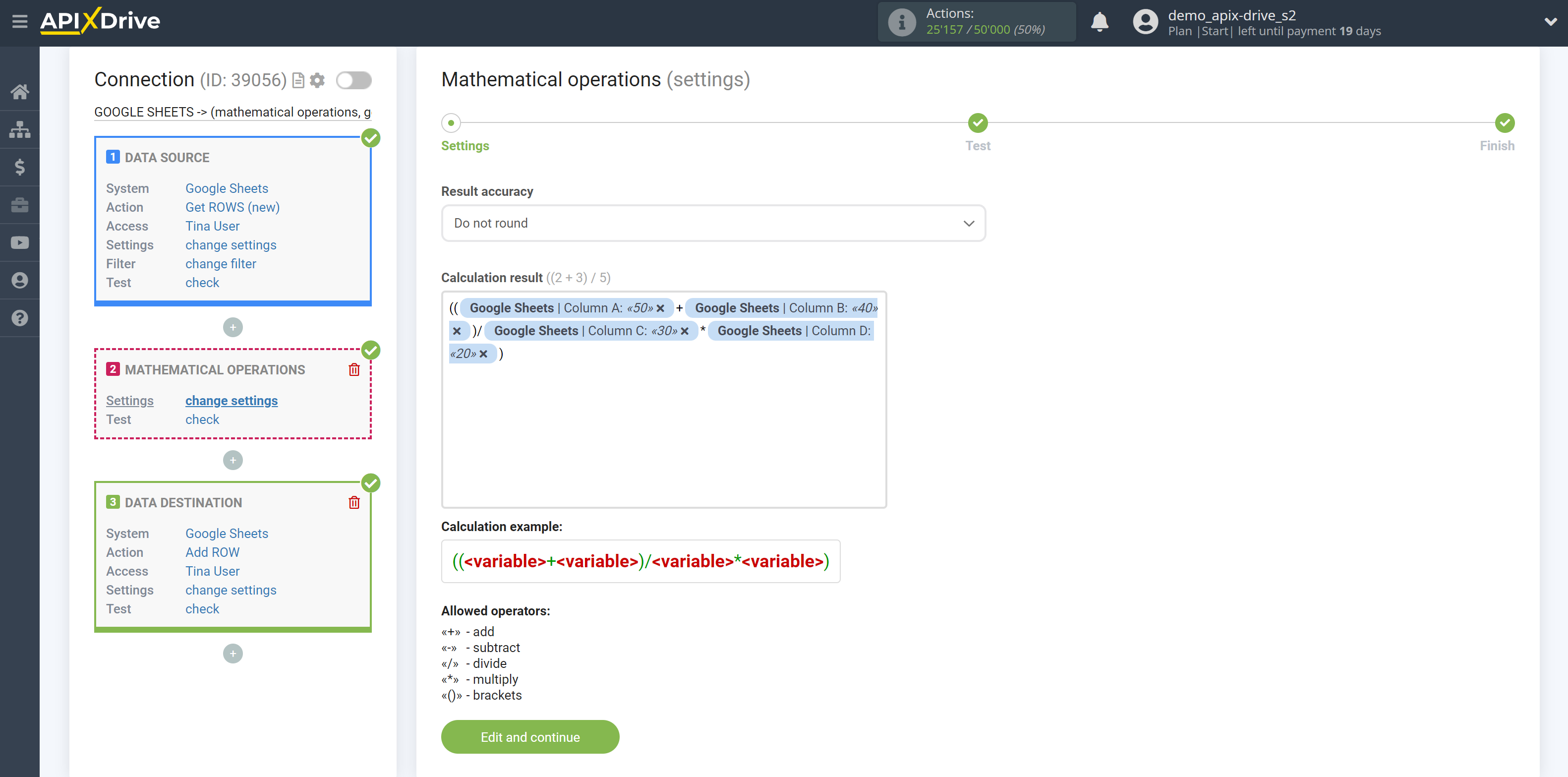 How to setup Mathematical Operations |&nbsp;Condition for calculation