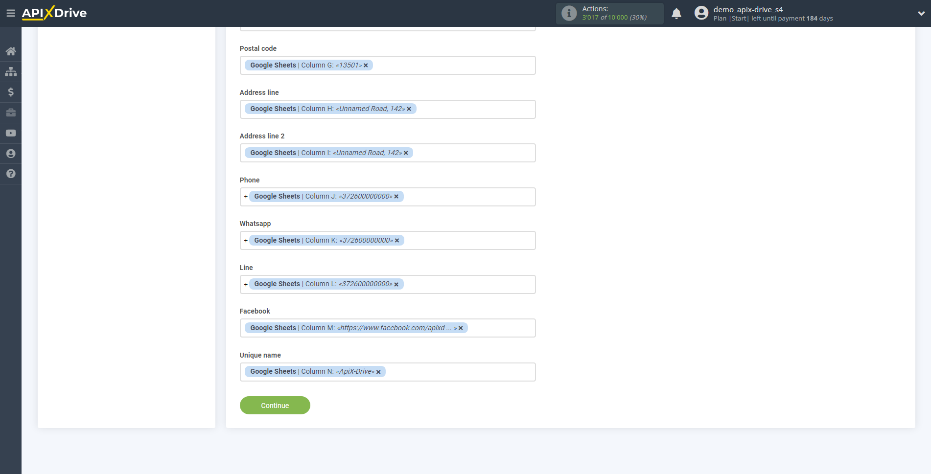 How to Connect SendGrid as Data Destination | Assigning fields